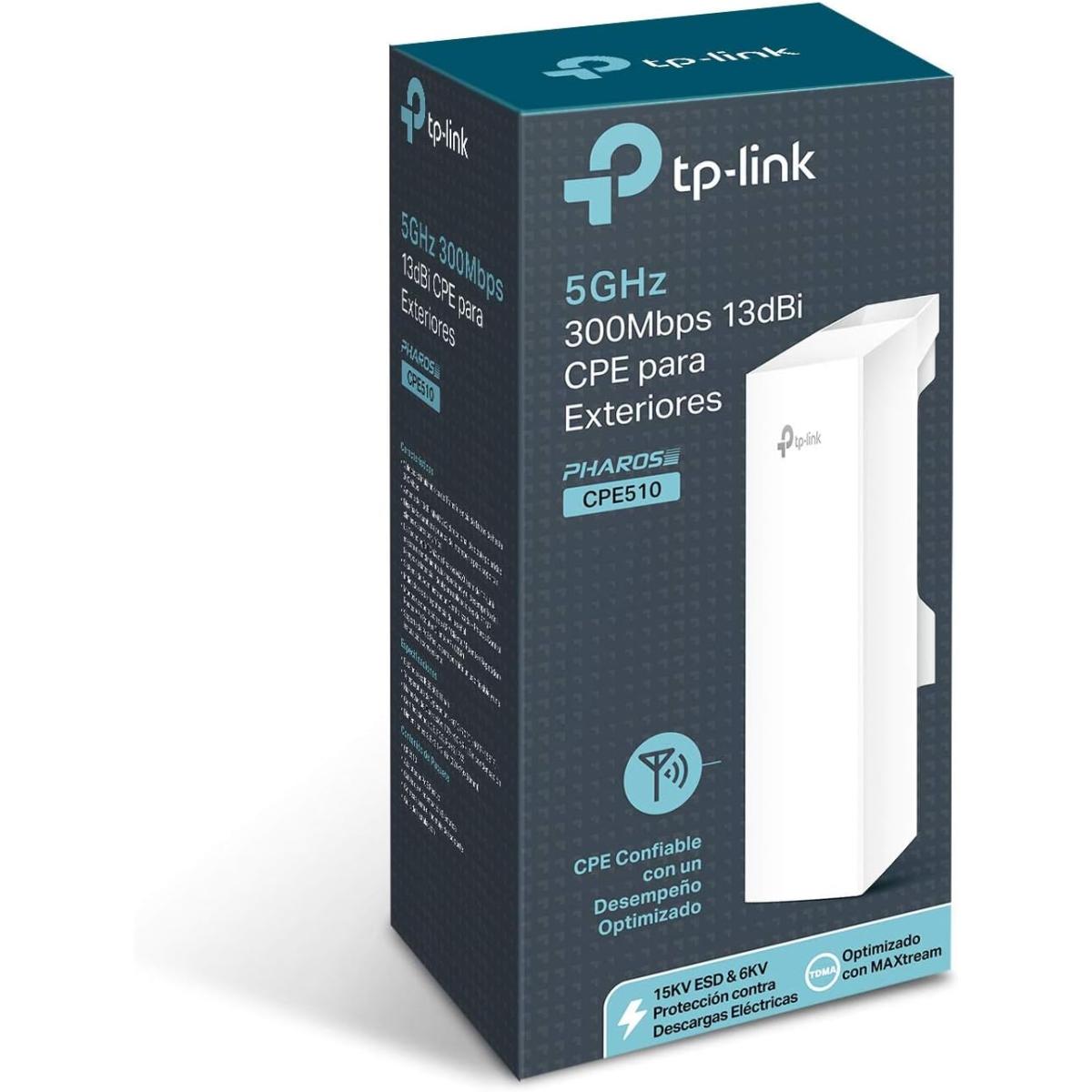 Tp Link Cpe 510 5ghz N300 Long Range Outdoor Point To Point Wireless Bridge 13dbi 15km+ Poe 1pack