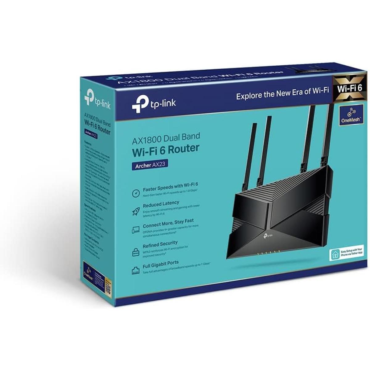 TP - Link AX1800 wireless Wi - Fi router for network connectivity