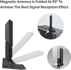 WiFi 7 WiFi Antenna 2.4G 5G 6G Dual Band Magnetic Base WiFi 6E WIFI7 for ASUS ROG Strix B850-A B850-E B850-F B850-I TUF Gaming B850-PLUS Prime B650-PLUS PC Desktop Computer Wi-Fi 7 Motherboard