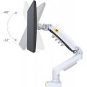 NORTH BAYOU F80 MONITOR DESK MOUNT STAND FULL MOTION FOR 17-30-Inch MONITORS - Holder / White