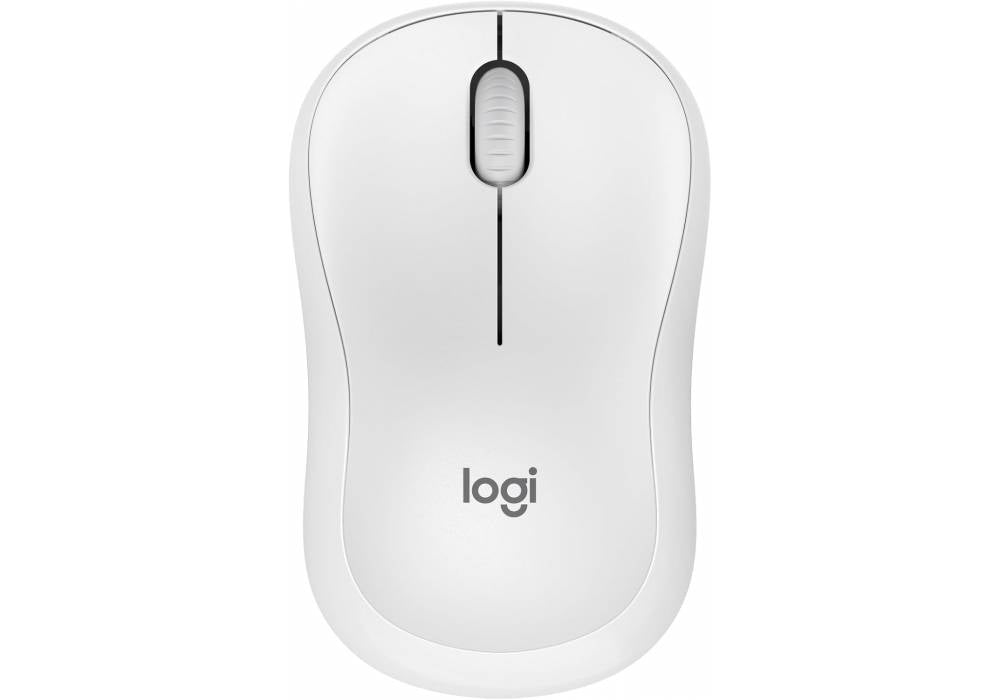 Logitech M240 Silent Bluetooth Mouse, Wireless, Compact, Portable, Smooth Tracking, 18-Month Battery, for Windows, macOS, ChromeOS, Compatible with PC, Mac, Laptop, Tablets - Off White