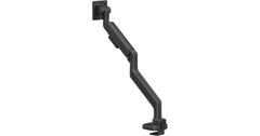 SilverStone ARM15B (Black) Single Monitor Arm w/ Heavy-Duty Gas Spring Design & Versatile Adjustability, For Monitors Up To 57" Size & 27kg Weight, VESA Mounting Interface Standard (MIS), 100mm x 100mm / 75mm x 75 mm Mounting Hole