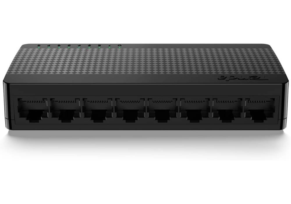 Tenda SG108M Switch, 8x Ethernet Ports, IEEE802.3 u/x /ab Network Standards, 16Gbps Switch Capacity, 11.9Mpps Forwarding Rate, Plug-and-Play, Black | SG108M