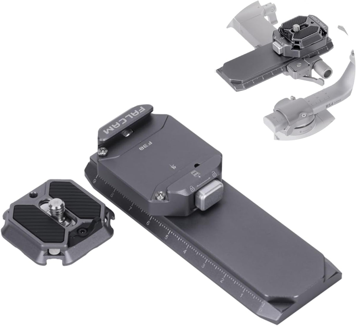 F38 RS4 Mini Quick Release Kit for DJI RS4 Mini,Clamp with Plate-F38B5201