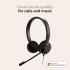 Jabra Evolve 20 Wired Headset (2025 Edition) - Dual-Ear Set for Office and Work from Home - Call Control - Certified for MS Teams - USB-C/A Connectivity - Black