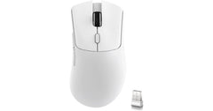 ATTACK SHARK R1 Wireless Gaming Mouse,Tri-Mode Connection (2.4G/Wired/BT5.2),55g Lightweight,18K DPI Optical Sensor,HUYU 20 Million Key Life,Ergonomic Design,for PC/Laptop/Win/Mac(White)