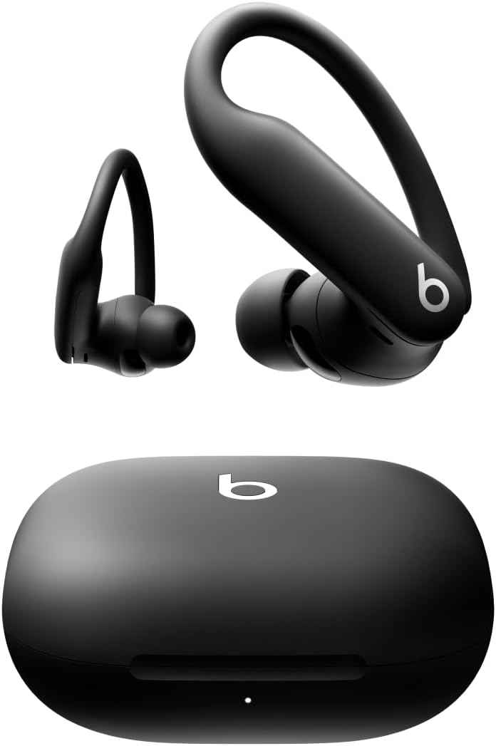 Powerbeats Pro 2 - Wireless Noise Cancelling Workout Earbuds with Secure- Fit Earhooks, Up to 45-Hour Battery with Charging Case, Sweat & Water Resistant, Heart Rate Monitoring - Jet Black