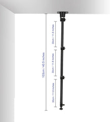 Wave 3 Wall Mount Stand,Microphone Folding Ceiling Rotating Holder Compatible with Elgato Wave 3 1 Microphone, Facecam Webcam, Key Light - 1/4-20 Thread