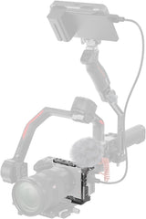 HawkLock Quick Release Half Cage for Sony FX3 / FX30, with Cold Shoe and NATO Rail, Quick Release Plate for Arca, for Sony XLR Handle, for DJI RS 3 / RS 3 Pro/RS 4 / RS 4 Pro Gimbal
