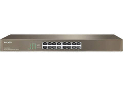 Tenda TEG1016G, 16 Port Gigabit Switch, Unmanaged Rackmount Ethernet Switch with Traffic Optimization, Plug & Play, Fanless Quiet & Metal Design Network Switch, Limited Lifetime Protection