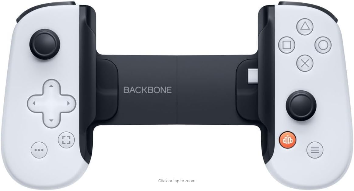 Solutions 2 GO Backbone ONE USB Type-C Mobile Gaming Controller for iPhone - White