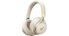 Soundcore by Anker, Space One, Active Noise Cancelling Headphones, 2X Stronger Voice Reduction, 40H ANC Playtime, App Control, LDAC Hi-Res Wireless Audio, Comfortable Fit, Clear Calls, Bluetooth 5.3, Latte Cream