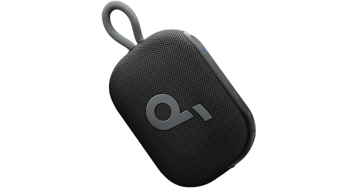 Soundcore Select 4 Go Bluetooth Shower Speaker by Anker, IP67 Waterproof, Ultra-Portable Speaker, Wireless, Powerful Sound, for Outdoors/Home/Travel (Black)