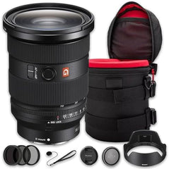 FE 24-70mm f/2.8 GM II Lens Bundle (Sony E) | G Master Standard Zoom with Constant f/2.8 Aperture, Advanced Optics & Fast AF | for Weddings & Events (SEL2470GM2) + Filter Kit + Case + Cap Keeper