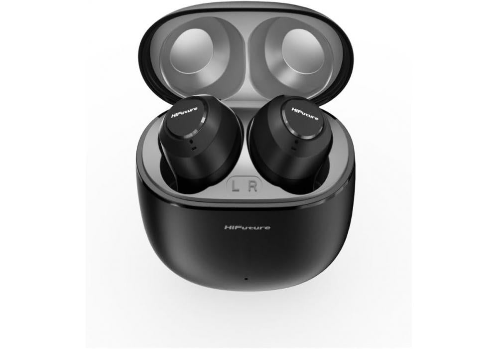 HiFuture OlymBuds3 Comfort Fit Wireless Earbuds, Up to 25Hrs Playtime, IPX5 Waterproof, Comfort Fit, 6MM Driver, Powerful Bass, Light weight, Smart Touch Controls, AI Voice Assistant