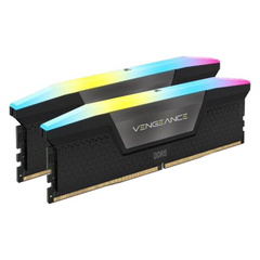 CORSAIR VENGEANCE RGB 64GB (2x32GB) DDR5 RAM 6400MHz CL32 Memory Kit — Black