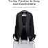 Arctic hunter Slim Backpack for Men 20L Office Laptop Backpack with 15.6-inch Laptop Pocket Premium Polyester Water-resistant Light-weight Laptop Bag for College Business Commuter, Black , B00670