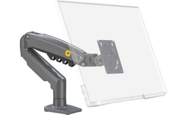 North Bayou (NB F80) Ergonomic Desk Mount Single Monitor Arm, Up To 17-30" Size & 2-9kg Weight, Vesa 75mm x 75 mm To 100mm x 100mm Mounting Hole
