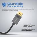 Promate DisplayPort to HDMI Adapter, Ultra HD 4k Male to Female DP to HDMI Converter Video Display Cord with Gold Platted Connectors, Nylon Cable, Uni-Directional Display for iMac, HP, MediaLink-DP