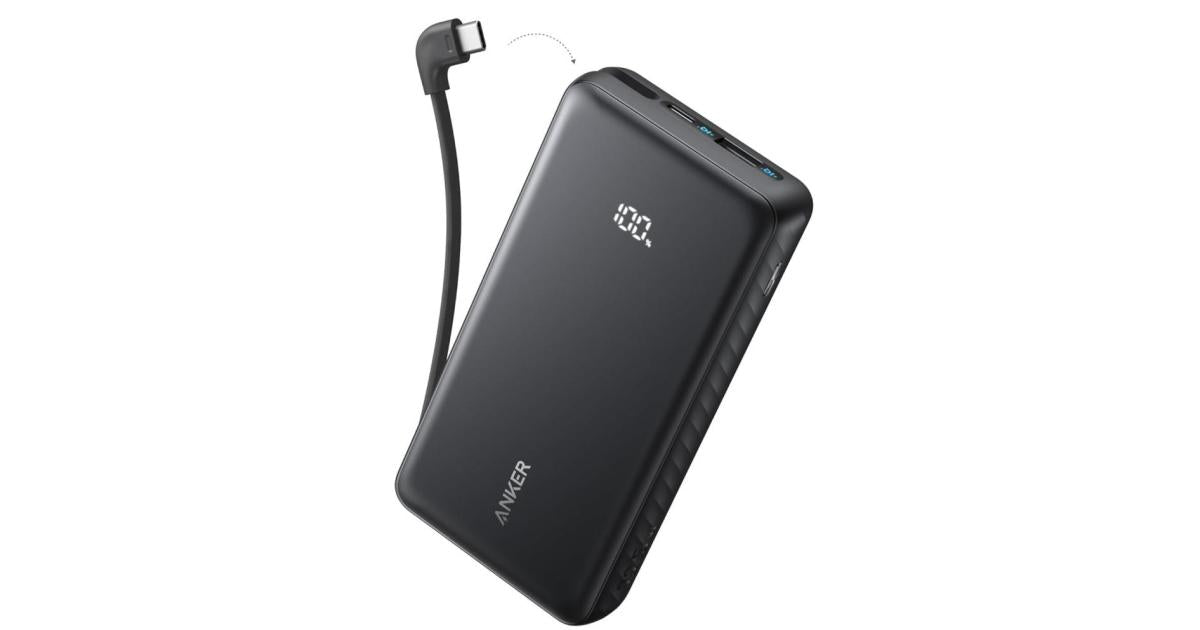 Anker Zolo Power Bank, 20k, 22.5W Max, USB-C In and Out Fast Charging Battery Pack, Slim Travel Essential Phone Power Bank.