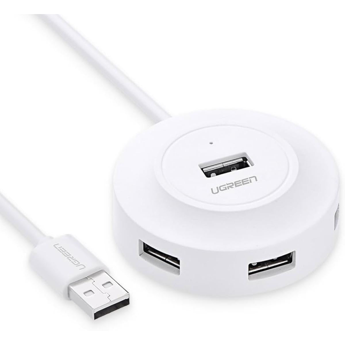 UGREEN USB 2.0 Hub 4-USB Ports white