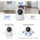 EZVIZ H6c Pro,2K, 3MP [New Generation], WiFi Security Camera, Call Button, Night Vision, Motion Detection, Smart Tracking, Two-Way Audio, Works with Alexa