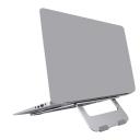 Laptop Holder, Aluminum Alloy Practical Portable Foldable Desktop PC Stand with Cables Storage Hole for Desktop Laptop