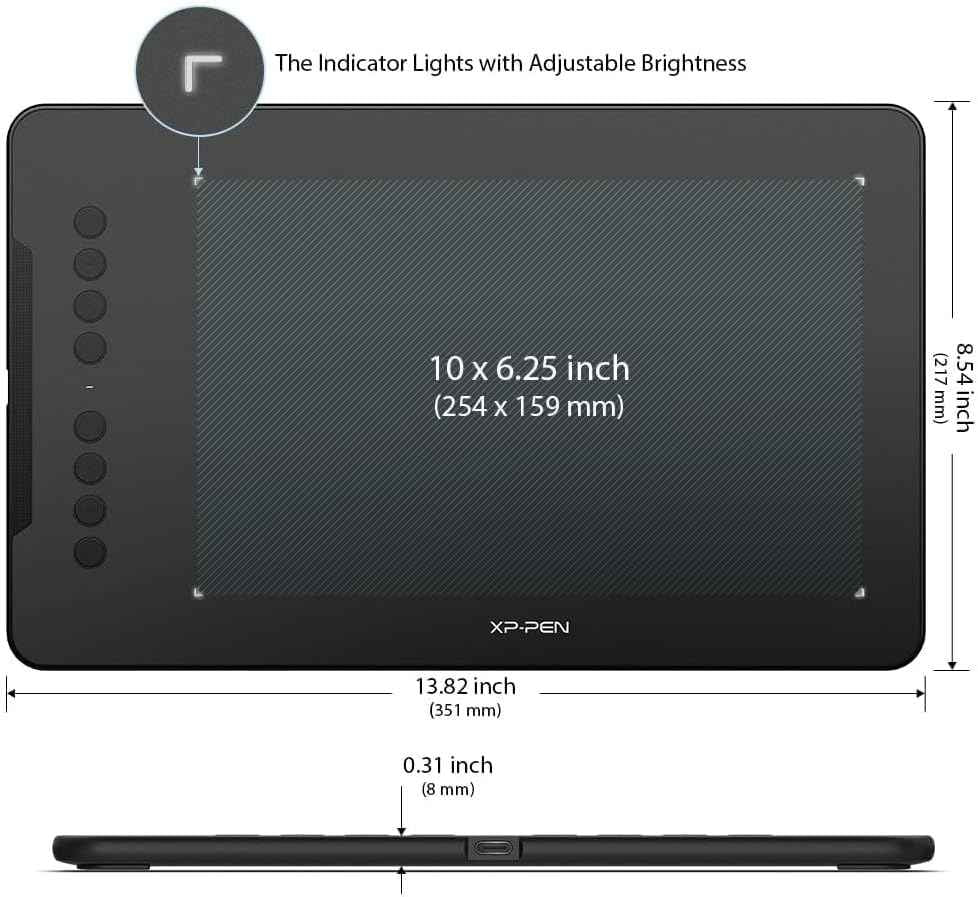 XPPen Updated Tablet - 16384 for portable computing