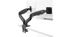 North Bayou (NB F160) Ergonomic Desk Mount Dual Monitor Arm, Up To 17-27" Size & 2-9kg Weight, Vesa 75mm x 75 mm To 100mm x 100mm Mounting Hole