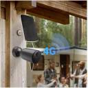 EZVIZ EB3 4G + Solar Panel Security Camera, 2K Resolution, Two-Way Talk, Active Defense with Siren & Strobe Light, 4G Network Connectivity, 5200mAh Battery, Black