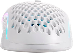 REDRAGON Mouse Gamer Storm Pro M808w-ks White Wireless, Honeycomb Shape, Wireless, 2.4GHz, USB Dongle/USB Wiring, 16000dpi - 8 Programmable Buttons