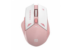 G-550C RGB Wireless USB Gaming Mouse, 6 Buttons, 2.4GHz Receiver, Rechargeable Battery, 10m Range, Adjustable DPI, Plug and Play, for Windows/MAC/Linux/PC/Laptop (Pink)