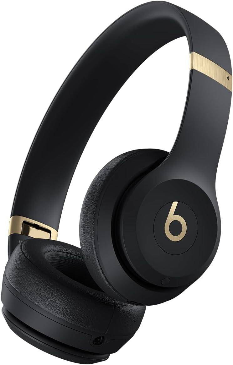 Beats Solo 4 BT Wireless On-Ear Headphones - Black&Gold