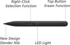 Slim Pen 2 Compatible for Microsoft Surface Pro 8 Pro 9 Pro X Pro 10, Stylus Pen Compatible for Surface Laptop Studio, Pinpoint Accuracy & Real-time Writing(No Charging Dock)