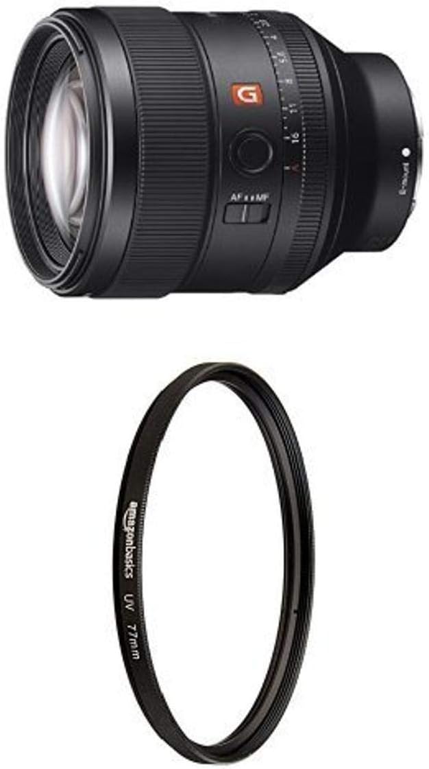 Sony FE 85mm f/1.4 GM Lens with UV Protection Lens Filter - 77 mm