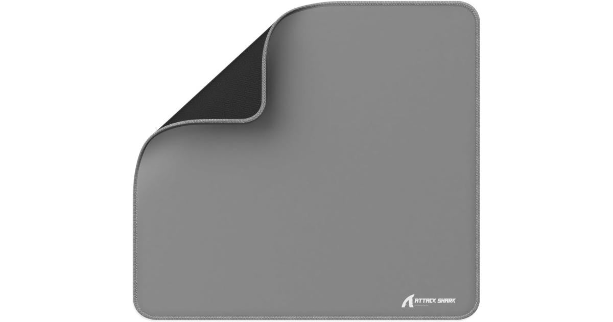 ATTACK SHARK CM02 Gaming Mouse Pad for Esports Speed Large Mouse mats for Desk Waterproof Surface Stitched Edges and Anti-Slip Rubber Base Size L Laminate 17.72” x 15.75” x 0.16” Grey