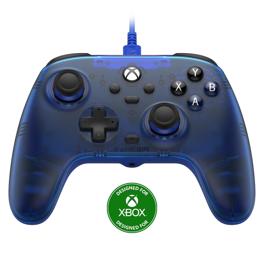 GameSir T7 Wired Controller/Gamepad Hall Effect Joysticks for Xbox Series X|S PC - Blue