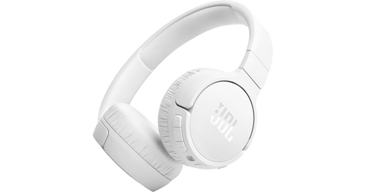 JBL Tune 670NC - Adaptive Noise Cancelling with Smart Ambient Wireless On-Ear Headphones, Up to 70H Battery Life with Speed Charge, Lightweight, Comfortable and Foldable Design (White)