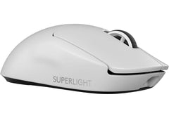 Logitech G PRO X SUPERLIGHT 2 Wireless Gaming Mouse, 60g Pro-Grade with 5 Programmable Buttons, 44k DPI Sensor, 8kHz Report Rate, USB-C Charging for PC/Mac - White