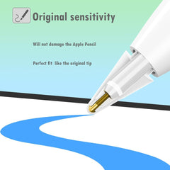 Replacement Pencil Tips for Apple Pencil, Multiple Durable iPencil Tip Nibs Accessories for iPad Pro/Apple Pencil Pro/USB-C/ 1st Gen/ 2nd Generation (6 PCS)