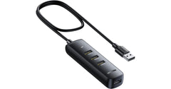UGREEN USB Hub 3.0, 4 Port USB Extender with 0.25 M Long Cable, 5Gbps High Speed Ultra Slim Hub Compatible with, Laptop, PC, USB Flash Drive, HDD, Keyboard, Mouse.