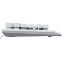 MSI Vigor GK30 RGB Gaming Keyboard, 6-Zone RGB Lighting, Water Repellent & Splash-Proof, Mechanical-Like Plunger Switches, White