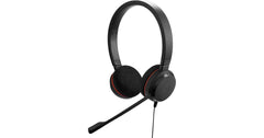 Jabra Evolve 20 Wired Headset (2025 Edition) - Dual-Ear Set for Office and Work from Home - Call Control - Certified for MS Teams - USB-C/A Connectivity - Black