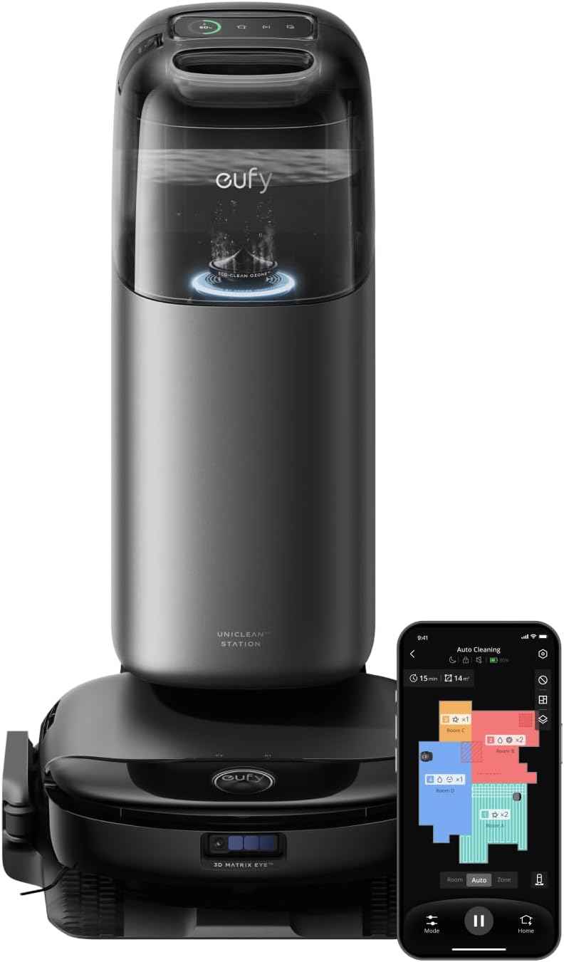 Anker Eufy Robot Omni S1 PRO, Vacuum and Mop Combo, Self - Emptying, robot vacuum