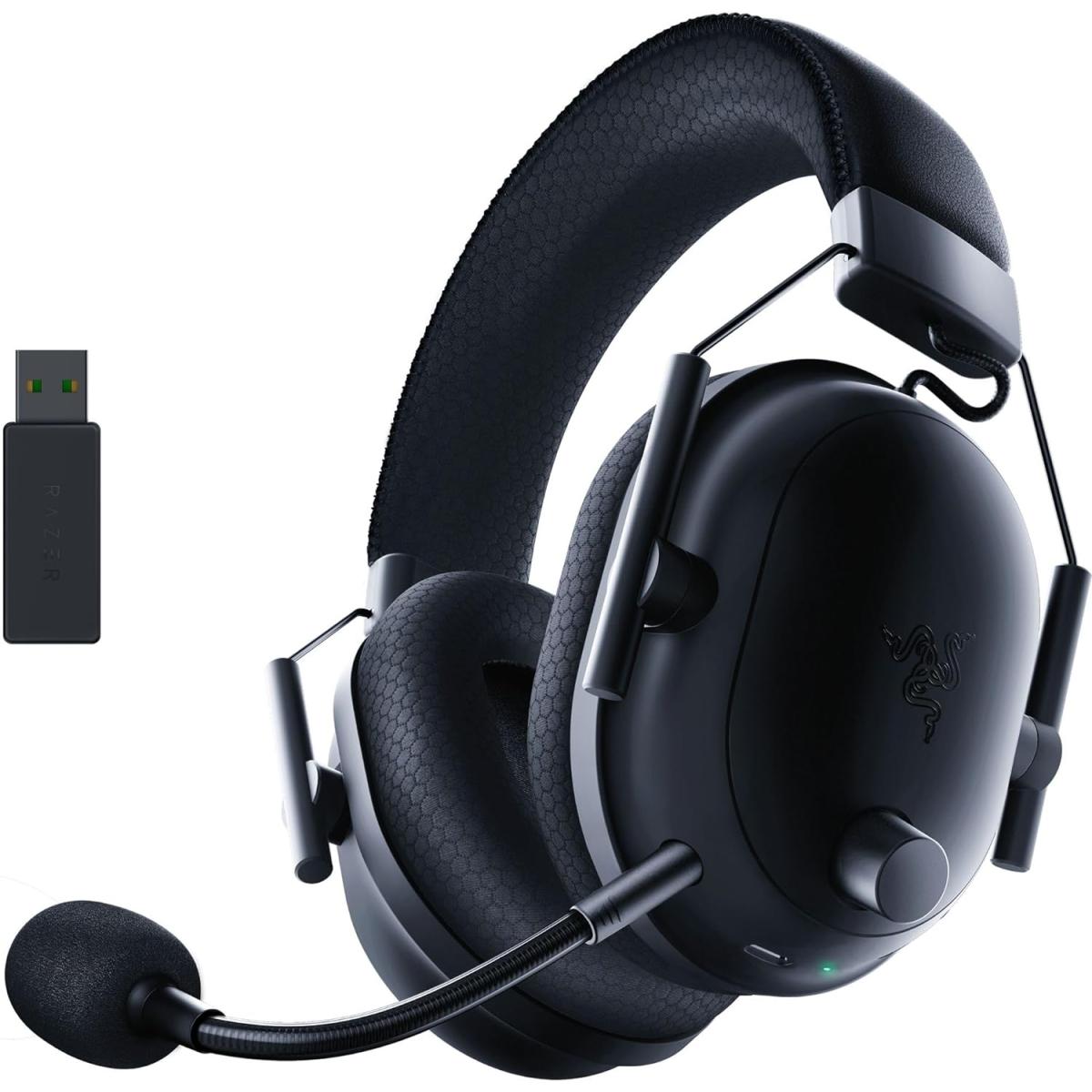 Razer Blackshark V2 Pro (2023) Wireless Detachable Mic Pro Tuned Fps Profiles 50mm Drivers Noise Isolating Earcups W/ultra Soft Memory Foam 70 Hr Battery Life Black - CompuMe