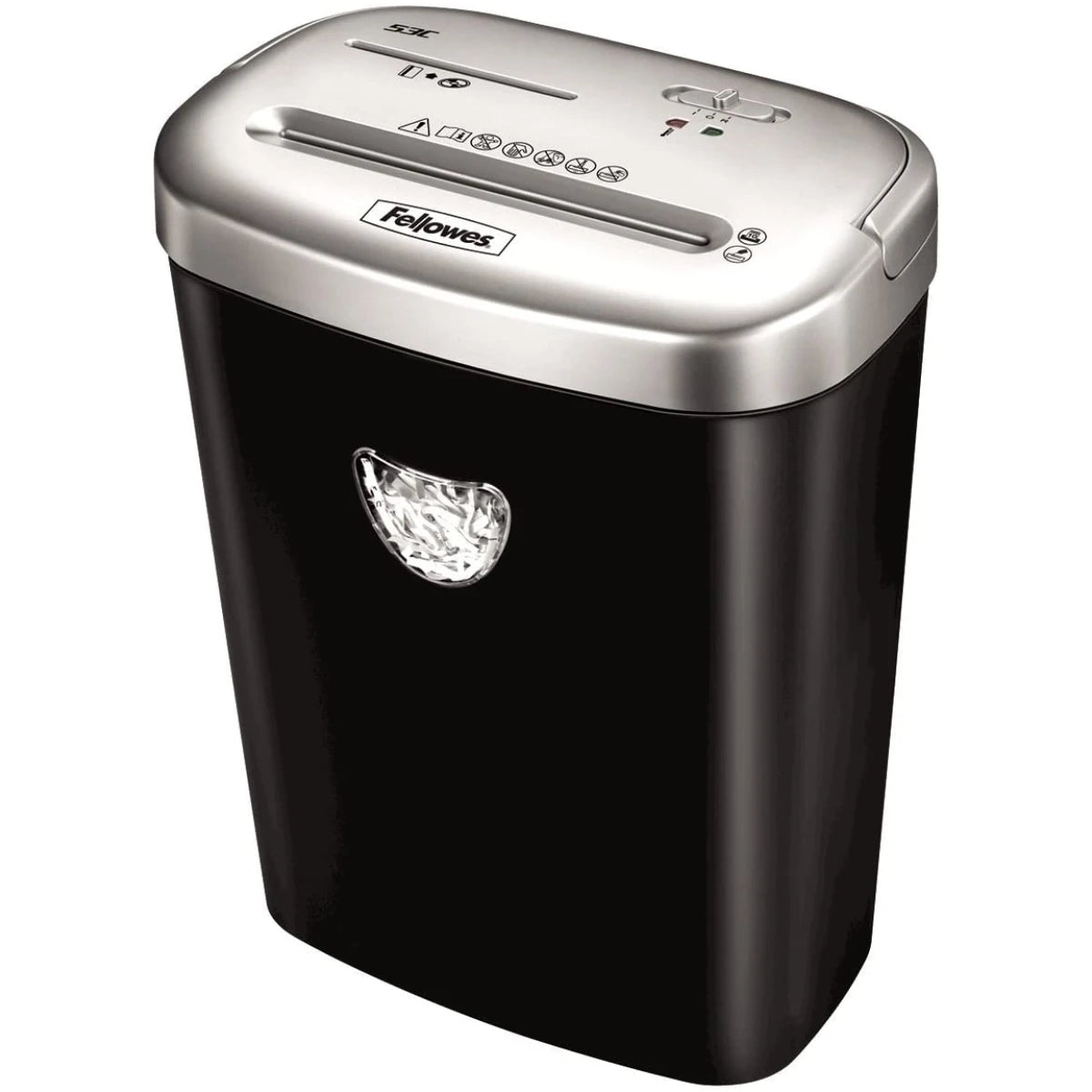 Fellowes Powershred 53C 10 Sheet Cross Cut Paper Shredder with SafeSense with 4 x 35 mm cross cut particles (security level p 4)