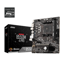 MSI PCIe motherboard for desktop computer builds