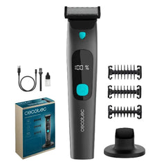 Cecotec Hair Shaver, Digital Display, 90Minute Runtime, Waterproof Design, 3Guide Combs, Stainless Steel Blades - A01_EU01_100058