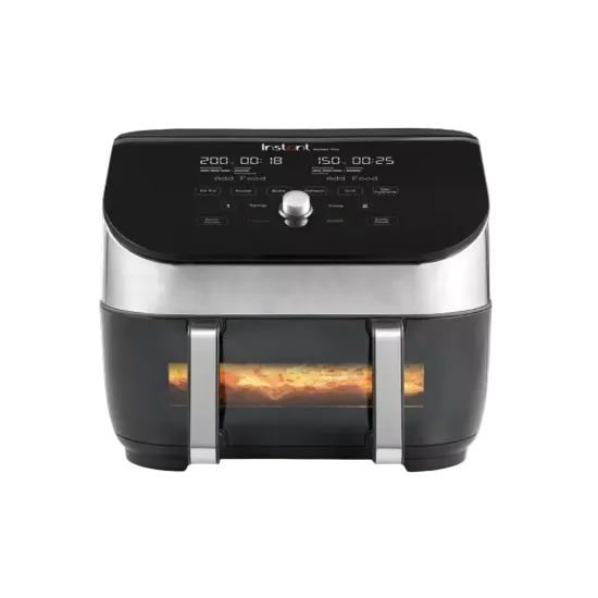 Instant Pot Vortex Versa zone Fryer with Clear Cook, 8.5Lit, 1700Watts, Black - 140-3162-01-GCC