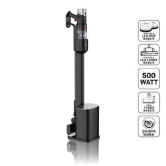 Arzum Rechargeable Upright Vacuum, 0.4Lit, 500Watts, Black - Ar4211
